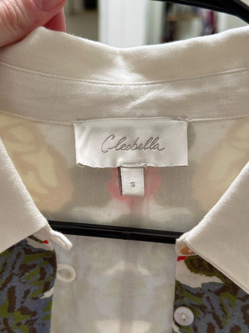Cleobella White Midi Dress with Red, Green, Blue & Tan Floral Print - Picture 4 of 4
